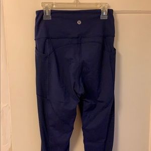 Navy Blue High Waisted Lululemon Leggings